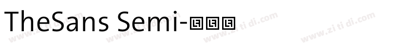 TheSans Semi字体转换 TheSans Semi字体转换
